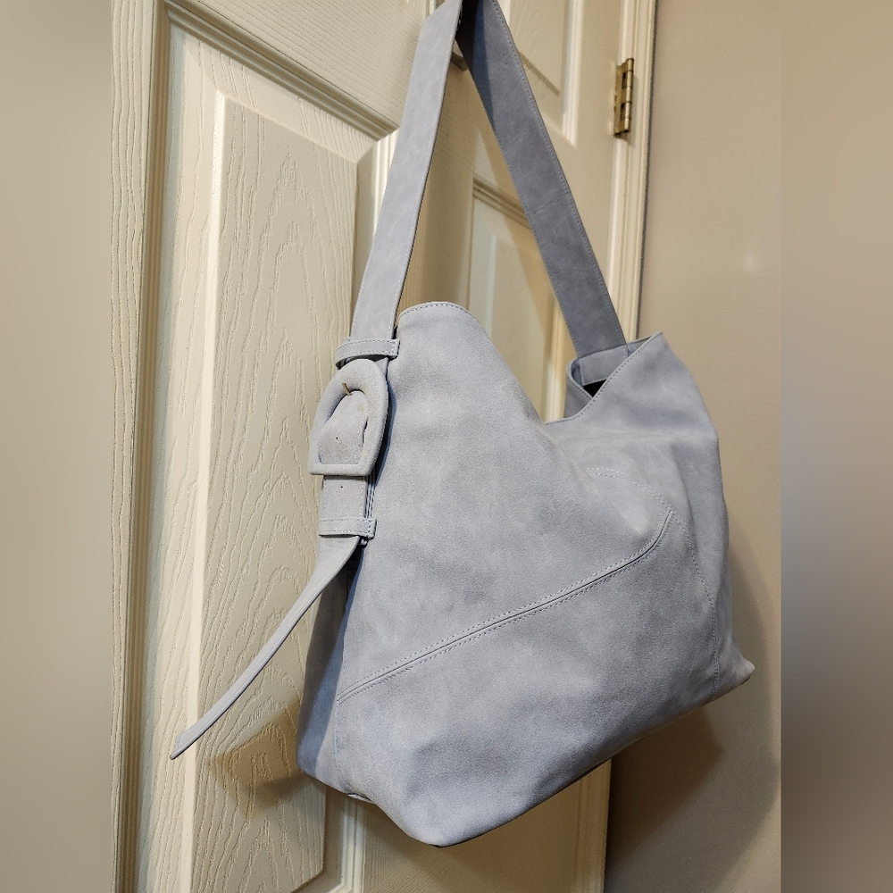 Future Collective Powder Blue Slouch Shoulder Bag